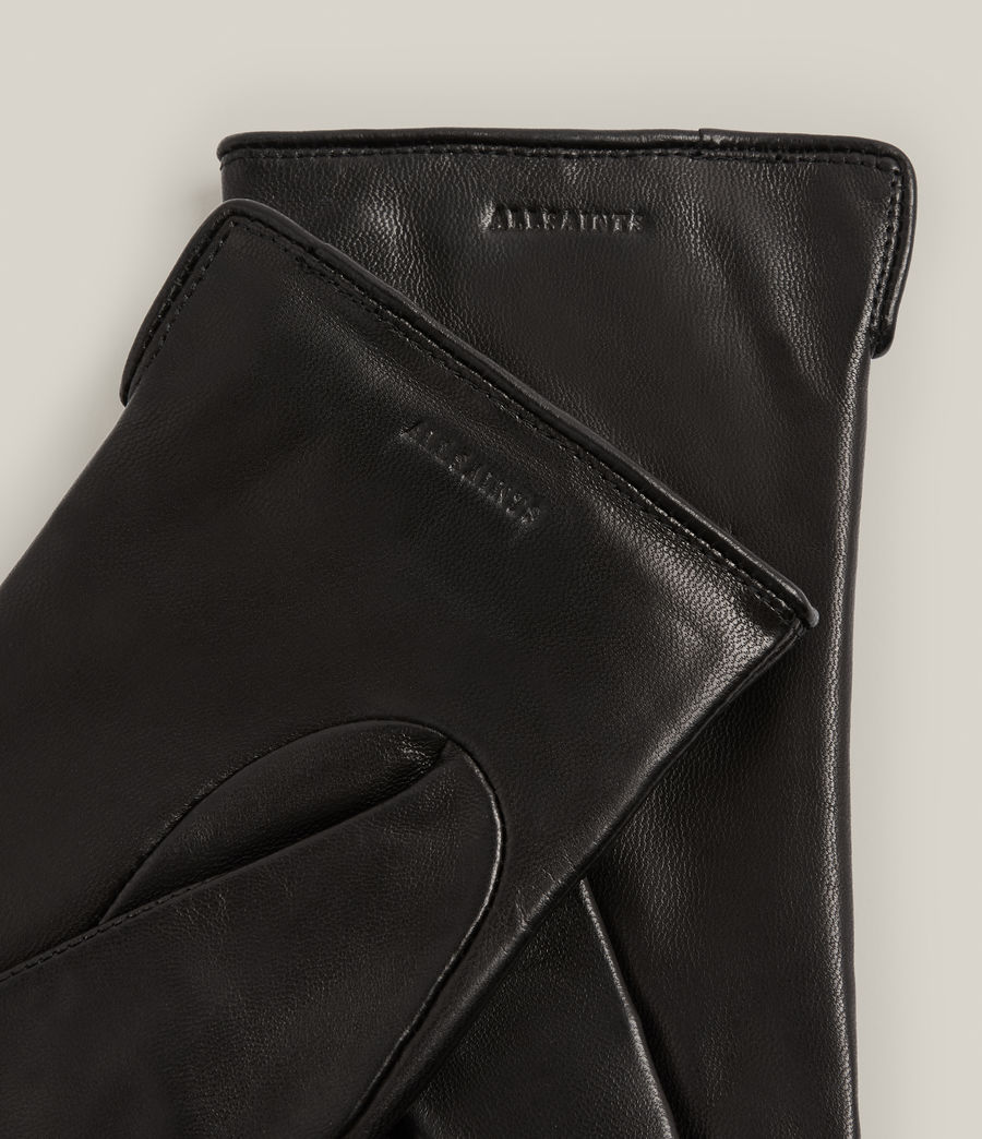 Women's Tonya Leather Gloves (black) - Image 2
