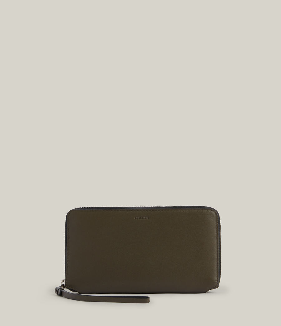 Women's Fetch Leather Phone Wristlet (dusky_khaki) - Image 1