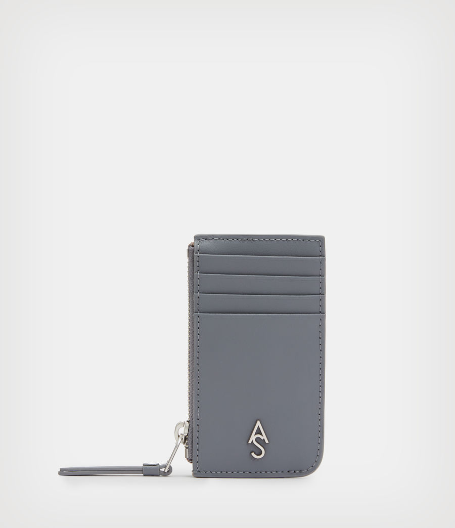Women's Marlborough Leather Wallet (denim_grey) - Image 1