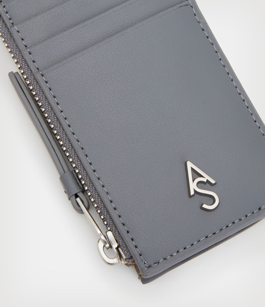 Women's Marlborough Leather Wallet (denim_grey) - Image 4
