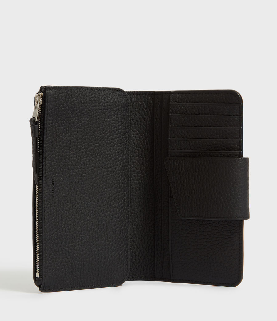 Womens Ray Leather Wallet (black) - Image 2