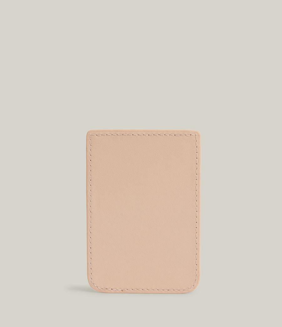 Women's Callie Magnetic Leather Cardholder (alabaster_pink) - Image 4