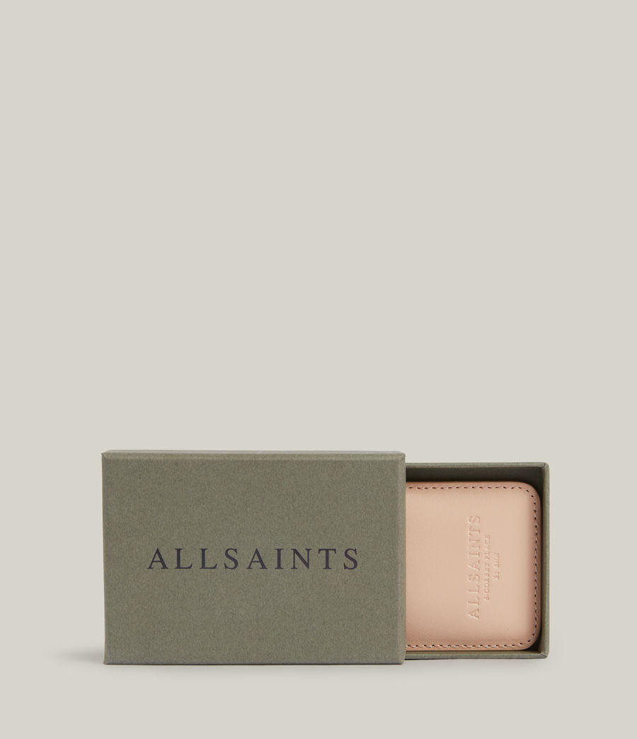 Women's Callie Magnetic Leather Cardholder (alabaster_pink) - Image 5