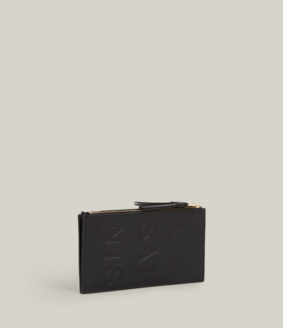 Women's Martine Leather Cardholder (black) - Image 3