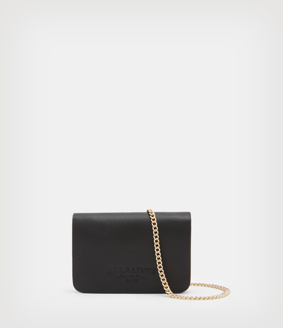 Women's Honore Leather Cardholder (black) - Image 1