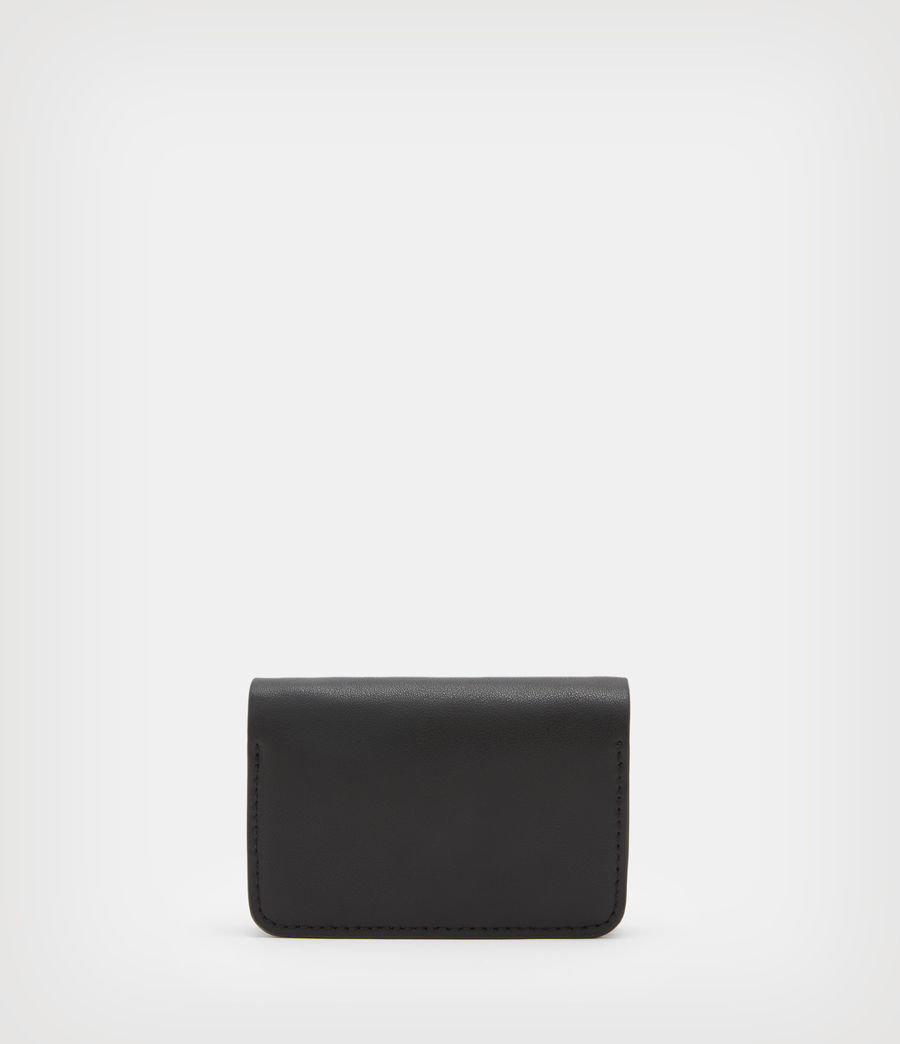 Womens Honore Leather Cardholder (black) - Image 6