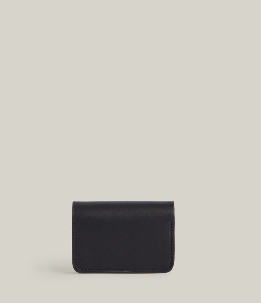 Women's Honore Leather Cardholder (black) - Image 8