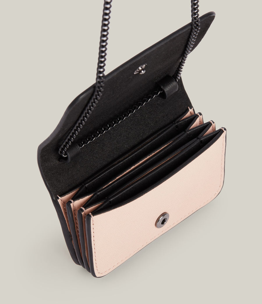 Women's Honore Leather Cardholder (alabaster_pink) - Image 3