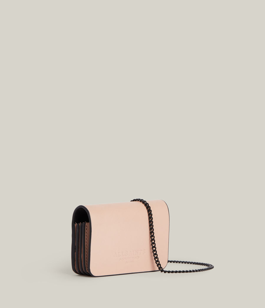 Women's Honore Leather Cardholder (alabaster_pink) - Image 4