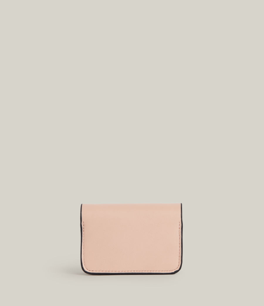 Women's Honore Leather Cardholder (alabaster_pink) - Image 6