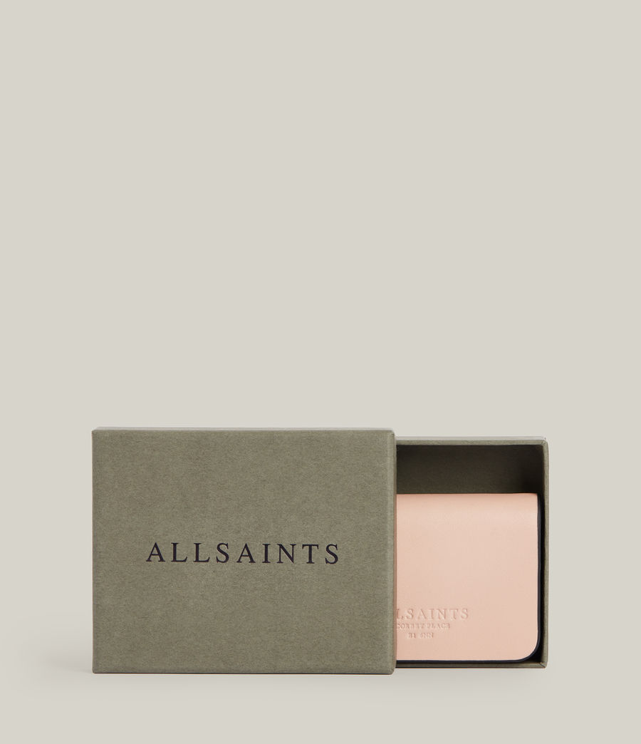 Women's Honore Leather Cardholder (alabaster_pink) - Image 8
