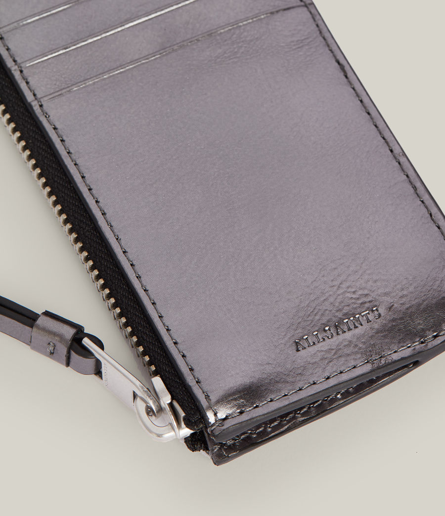 Womens Marlborough Leather Wallet (gunmetal) - Image 4