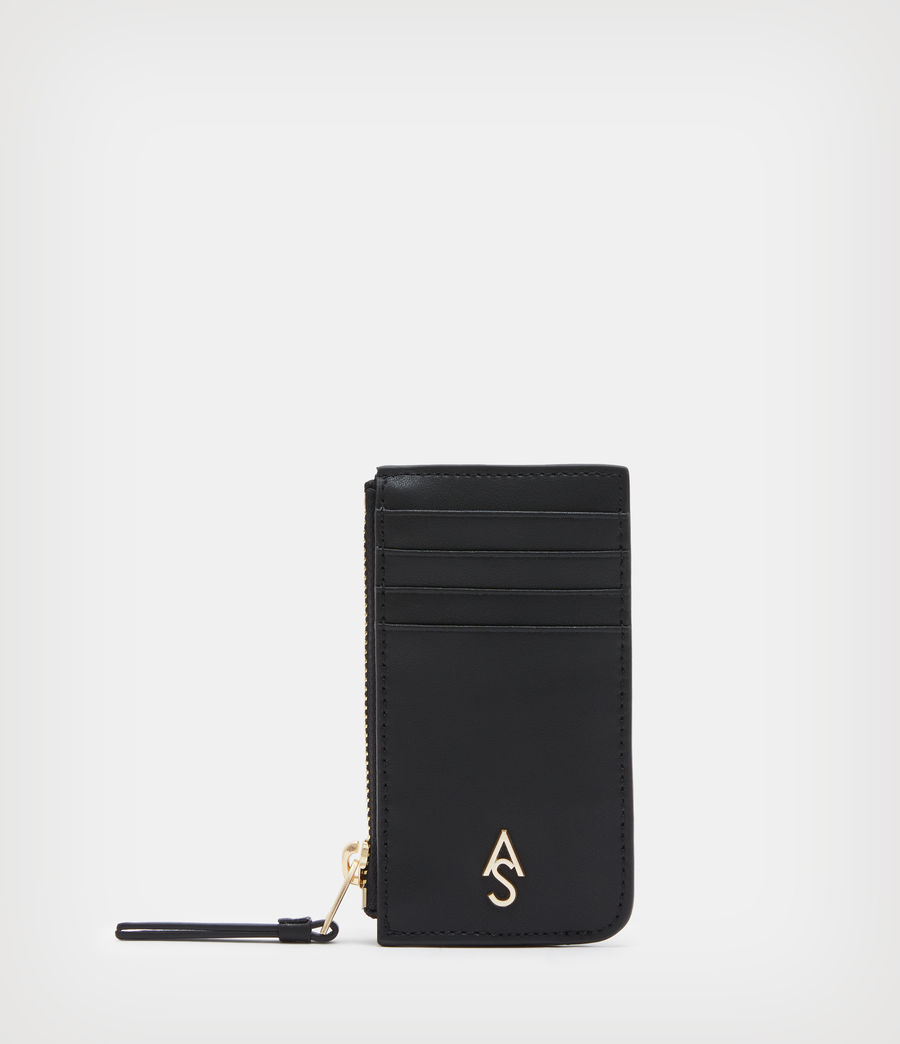 Womens Marlborough Leather Cardholder (black) - Image 1