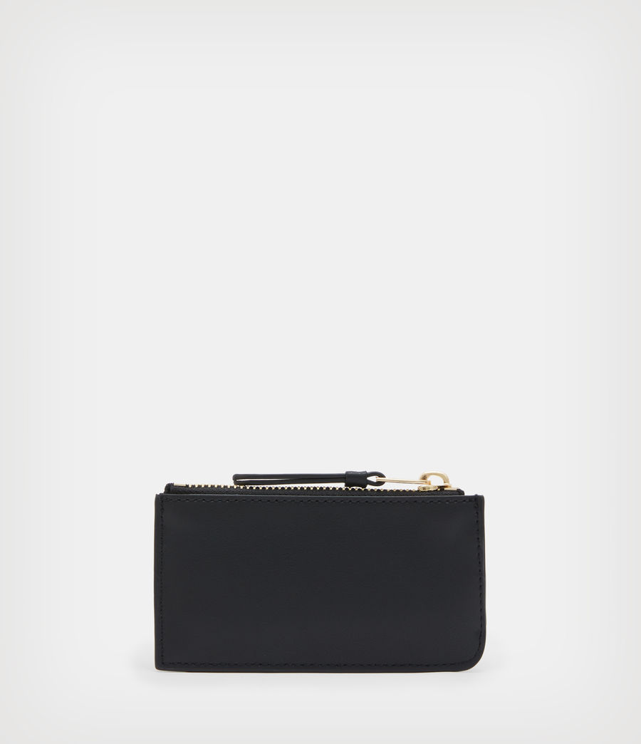 Women's Marlborough Leather Cardholder (black) - Image 5