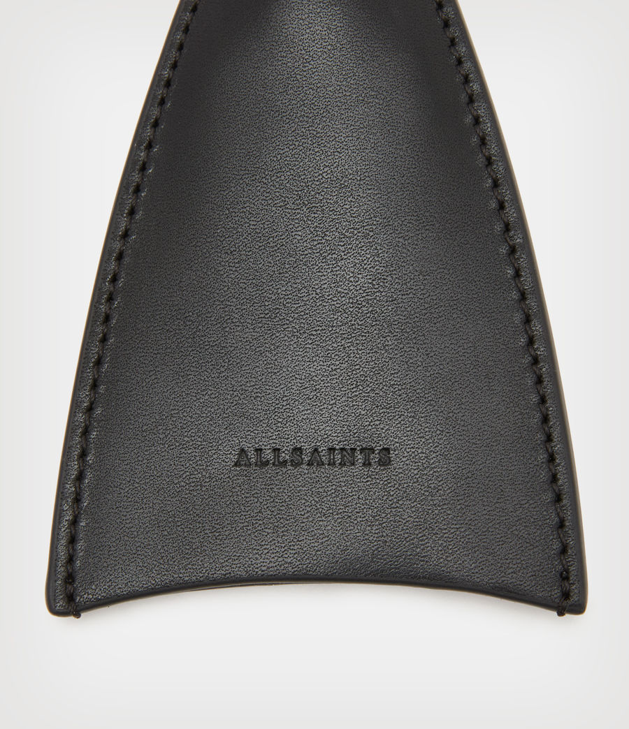 Women's Ophelie Leather Key Fob (black) - Image 4