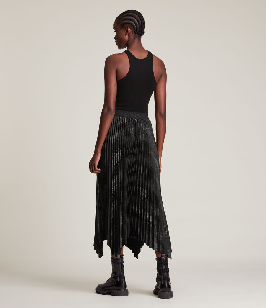 Women's Phia Snake Maxi Skirt (black) - Image 5