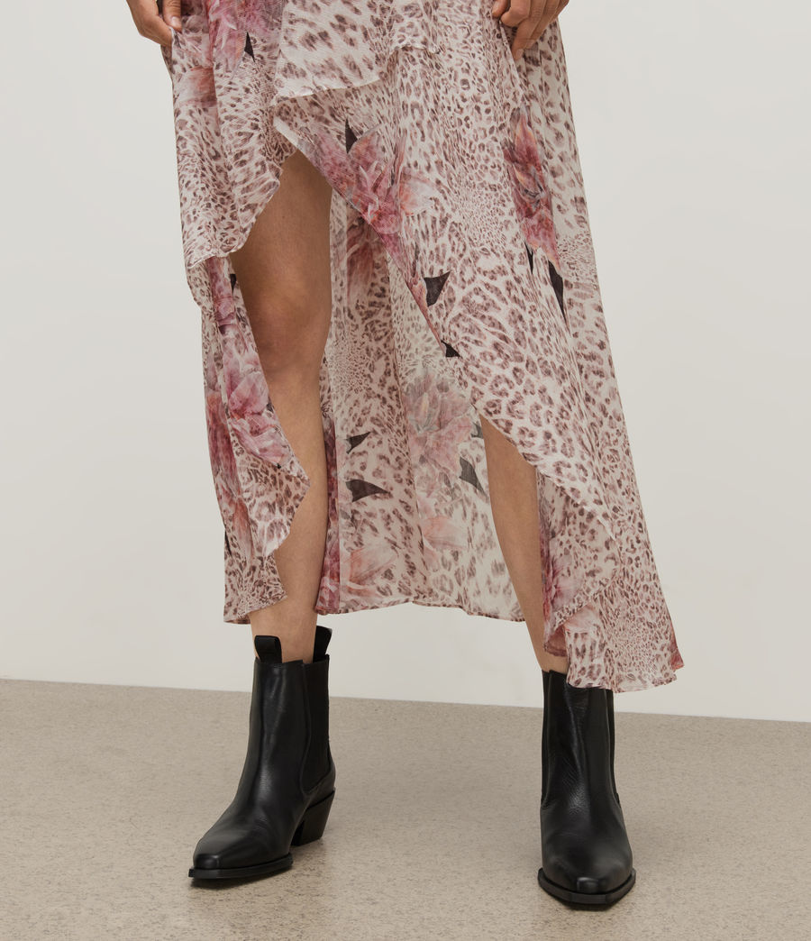 Womens Slvina Laertes Asymmetric Maxi Skirt (soft_pink) - Image 4