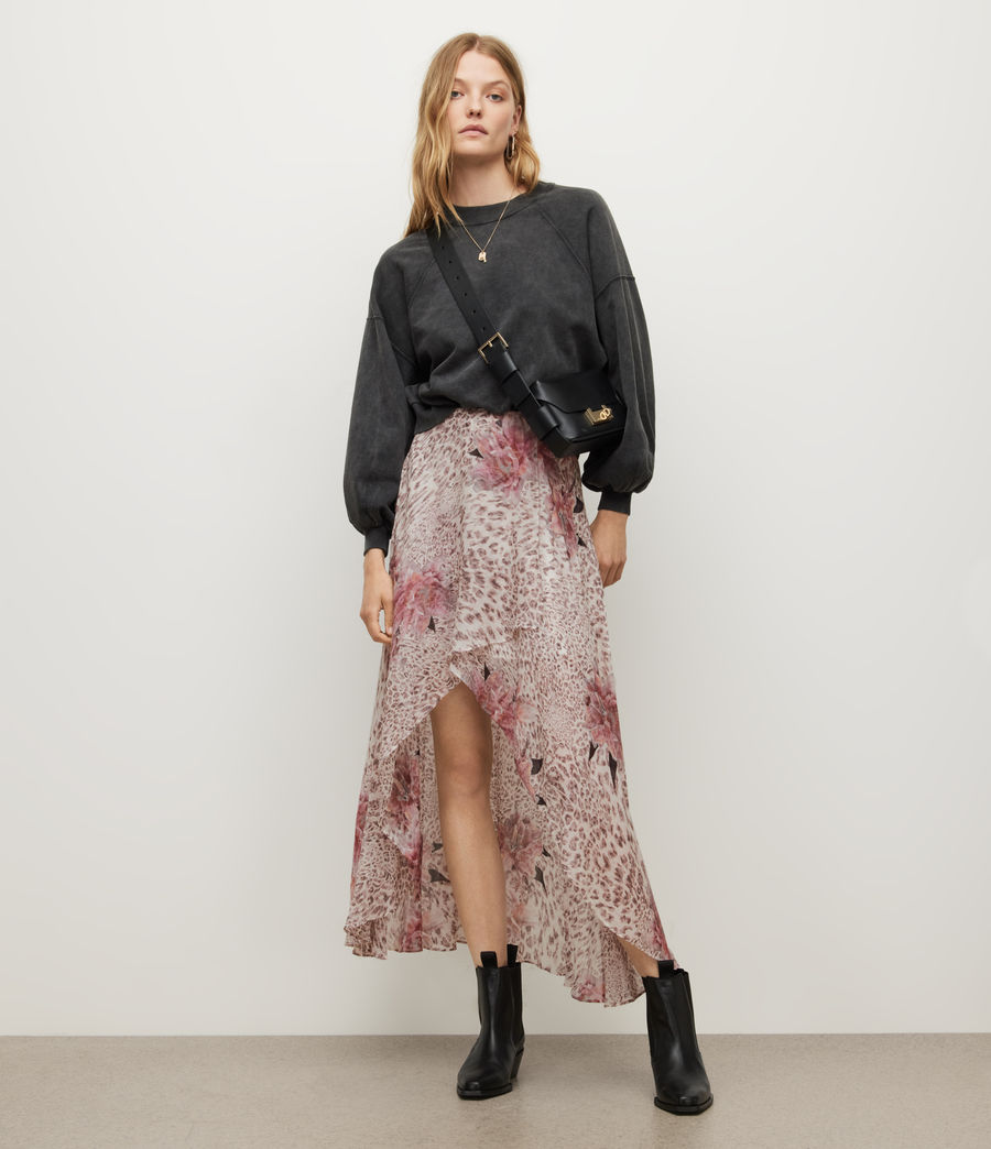 Womens Slvina Laertes Asymmetric Maxi Skirt (soft_pink) - Image 5