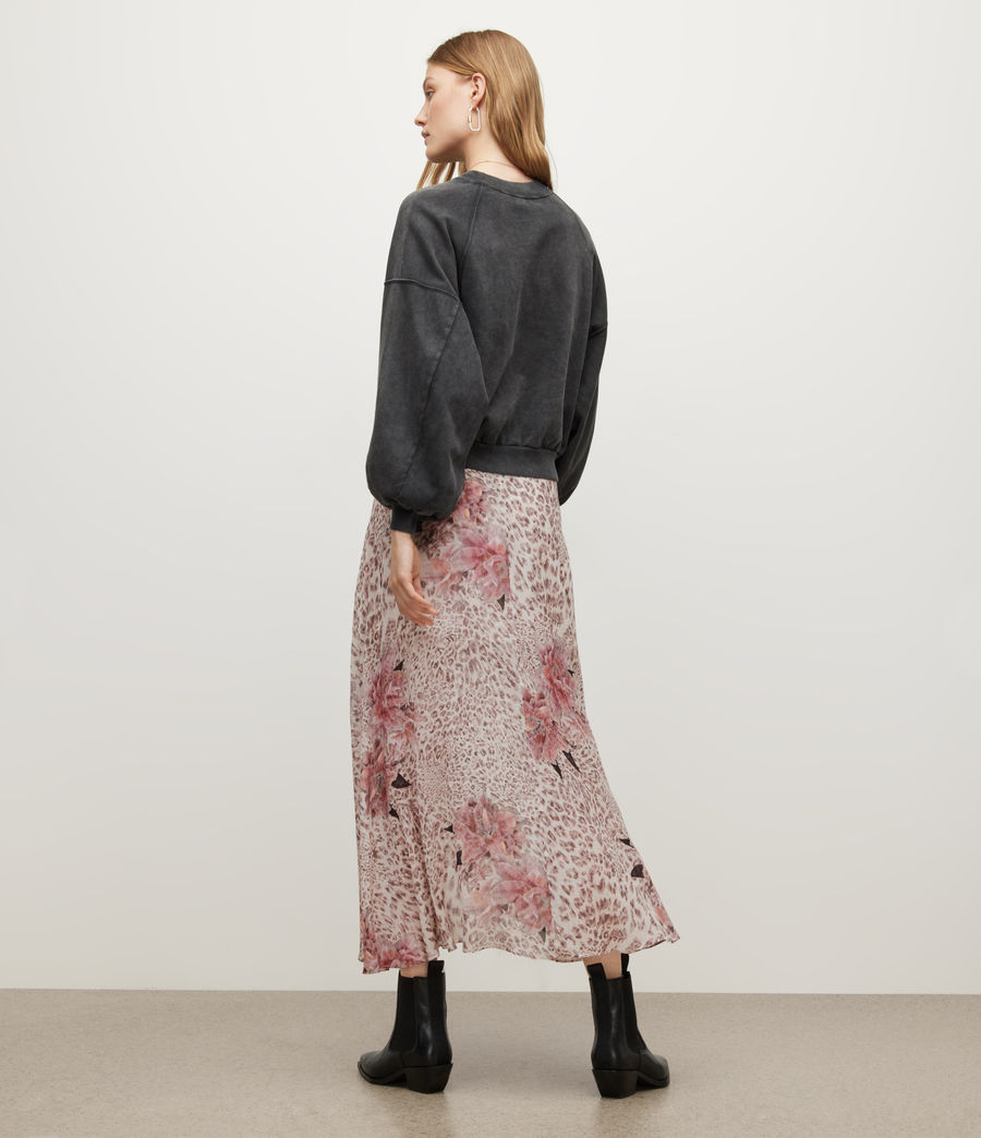Womens Slvina Laertes Asymmetric Maxi Skirt (soft_pink) - Image 6