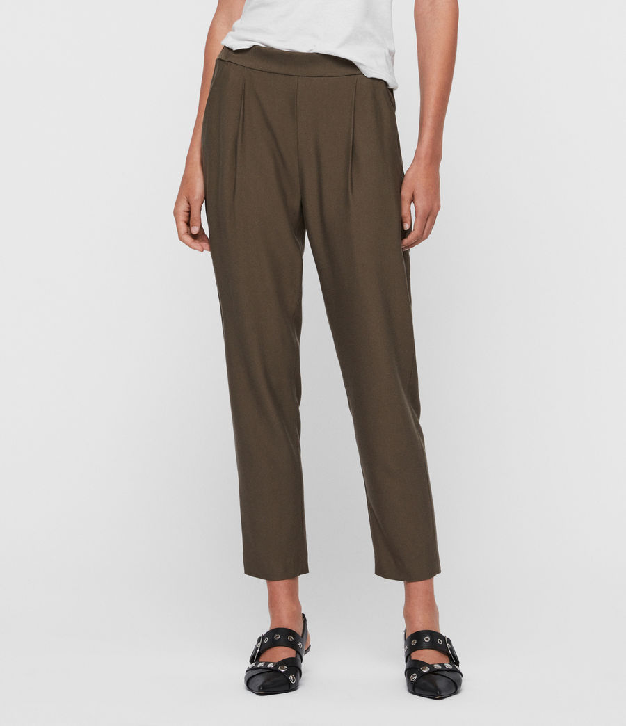 mid rise trousers