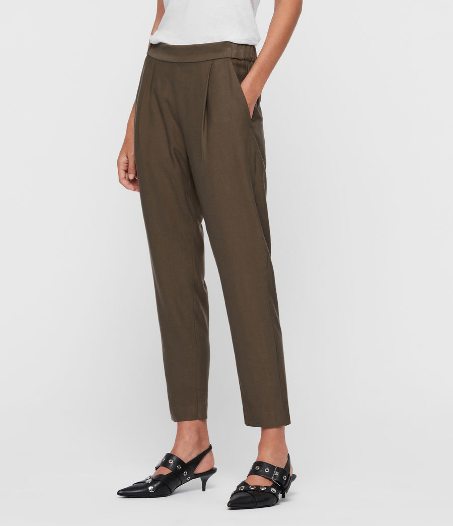 mid rise trousers