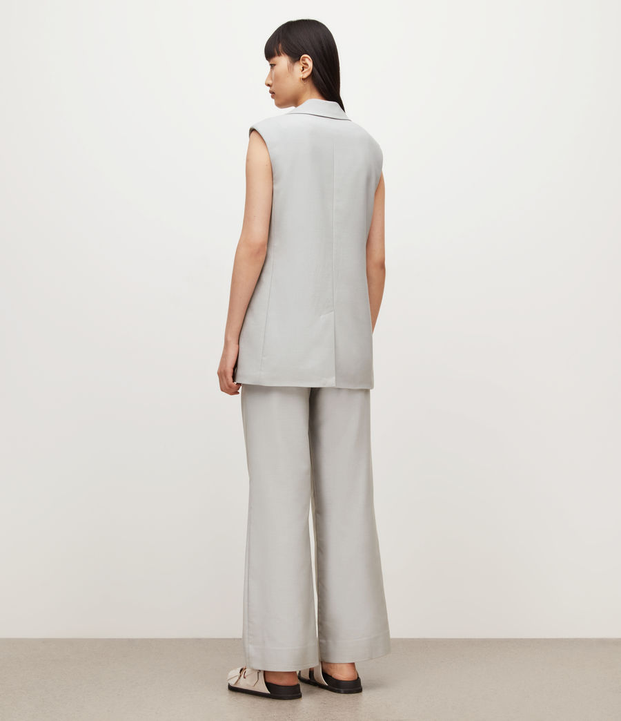 Women's Hanah High-Rise Trousers (grey) - Image 6