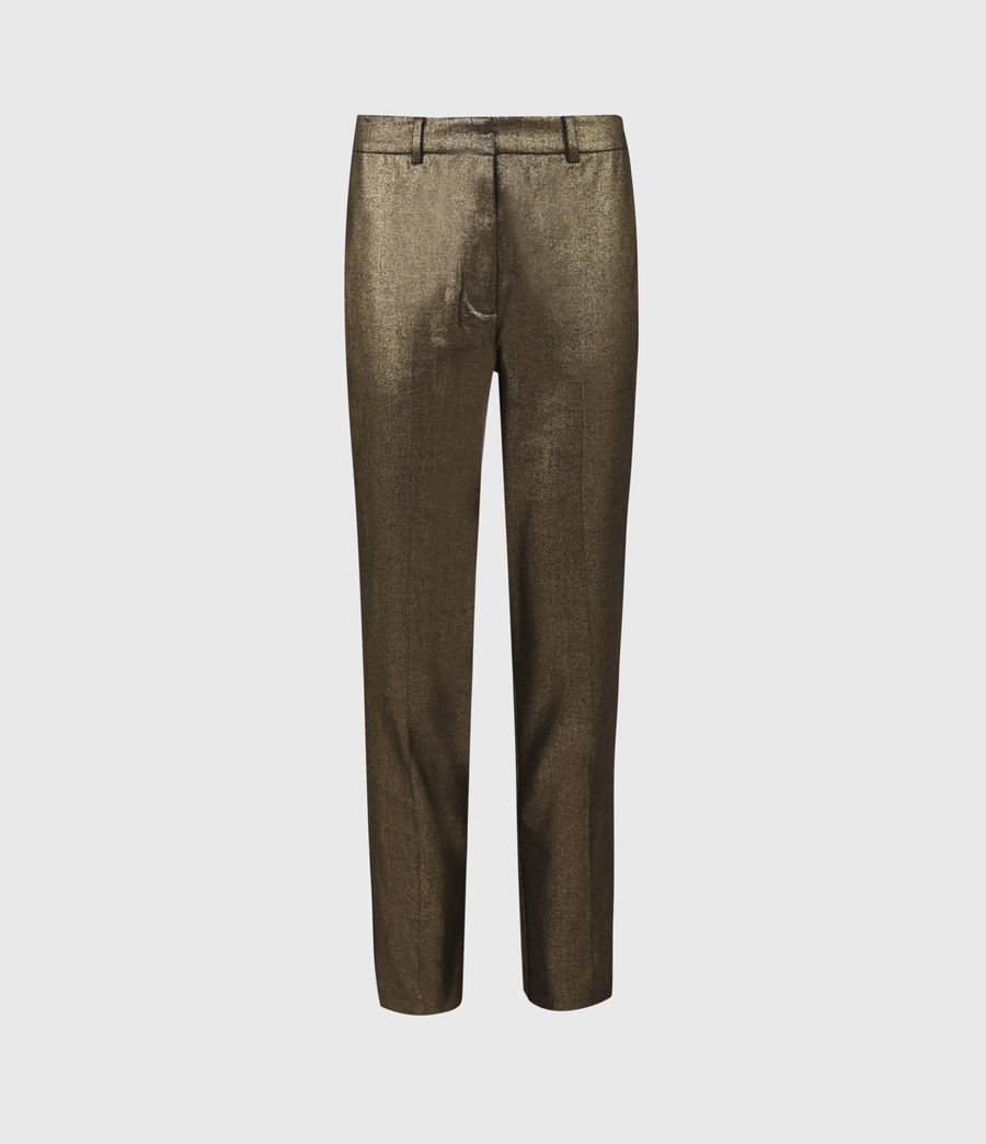 black trousers gold stripe