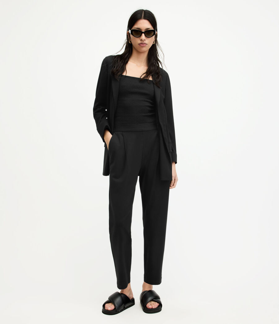 Women's Aleida Jersey Blazer (black) - Image 3