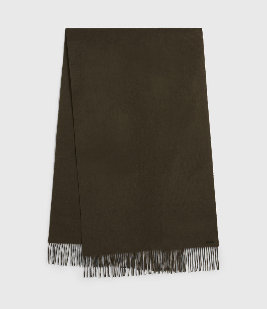 ALLSAINTS EU Womens Heavy Wool Blanket Scarf Black