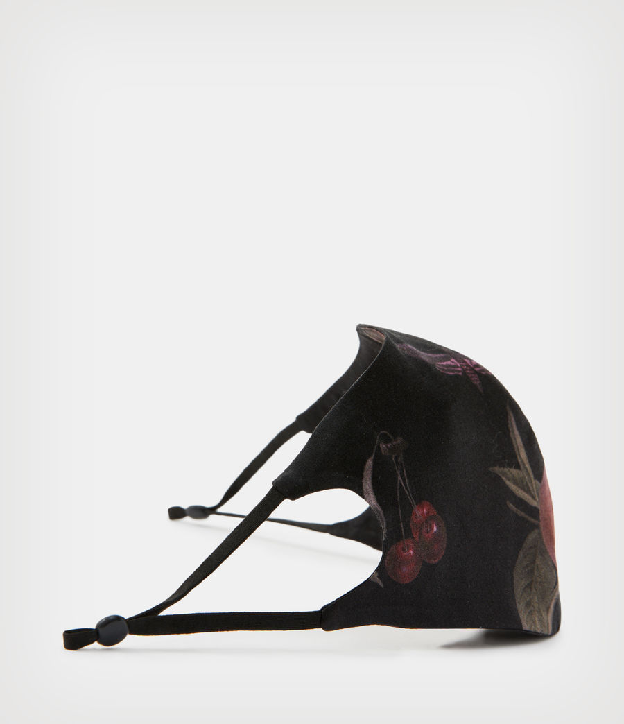 Women's Soleil Silk Blend Face Mask (black) - Image 3