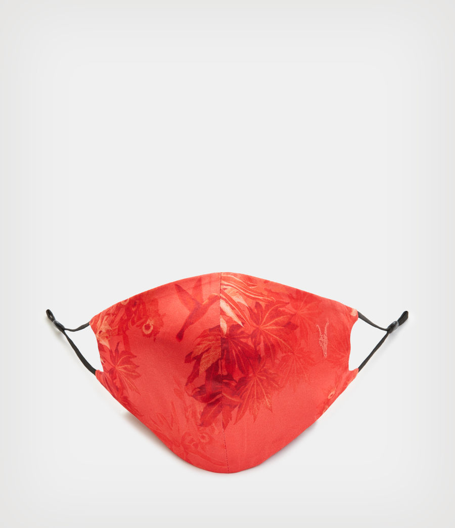 Women's Nila Silk Blend Face Mask (orange) - Image 1