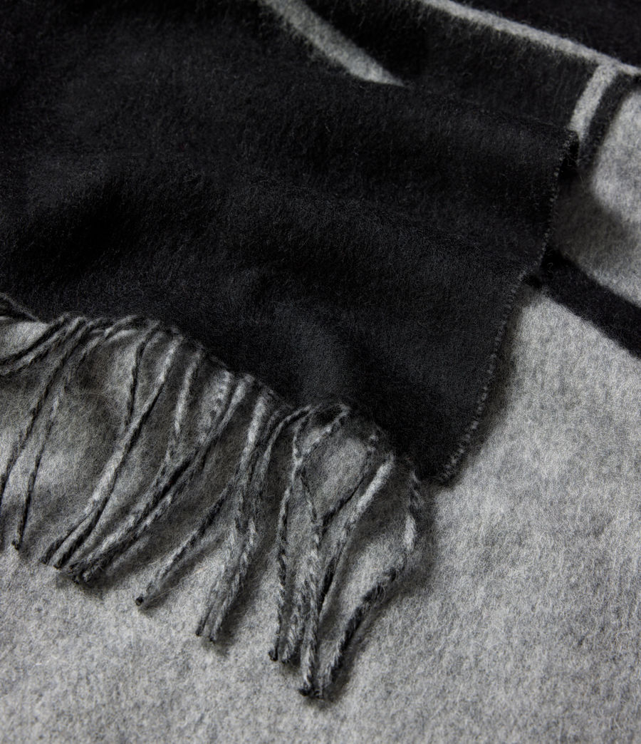 Women's Max Wool Scarf (black) - Image 3