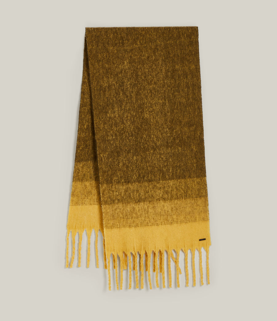 Women's Ombre Blanket Scarf (mustard_yellow) - Image 2