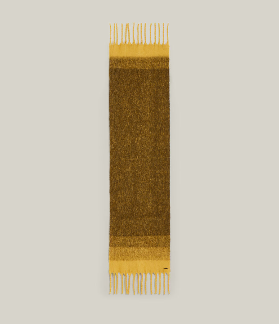 Womens Ombre Blanket Scarf (mustard_yellow) - Image 5