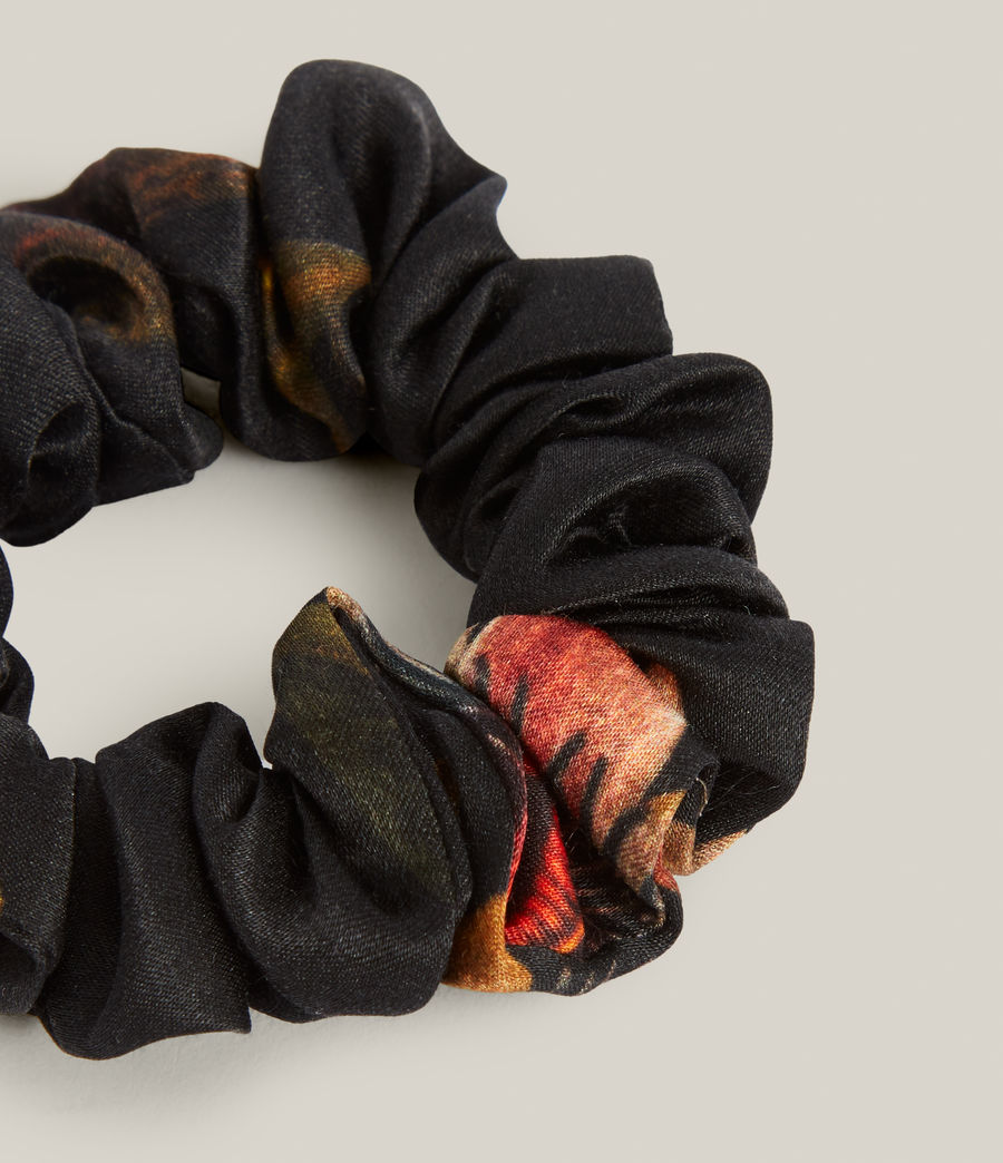 Women's Avifauna Mini Scrunchie (black) - Image 2
