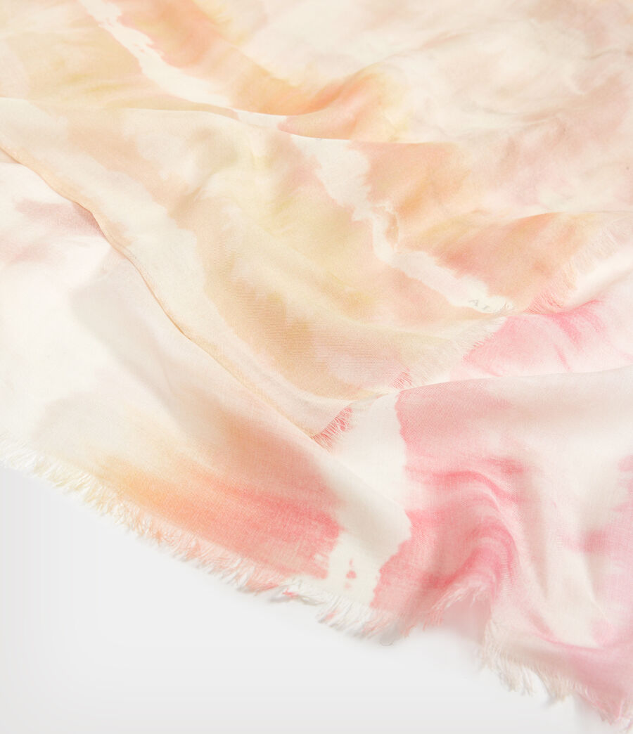 Womens Marea Tie Dye Print Ruana Cover Up (rainbow_pink) - Image 6