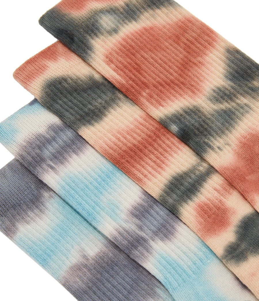 Damen Tie Dye Socks 2 Pack (blue_bitter_pink) - Image 2