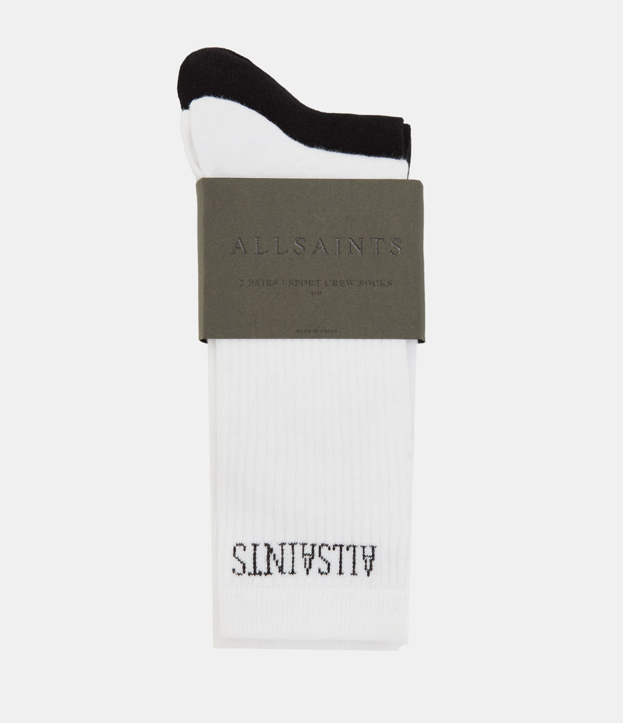 Damen State Logo Socks 2 Pack (black_white) - Image 3