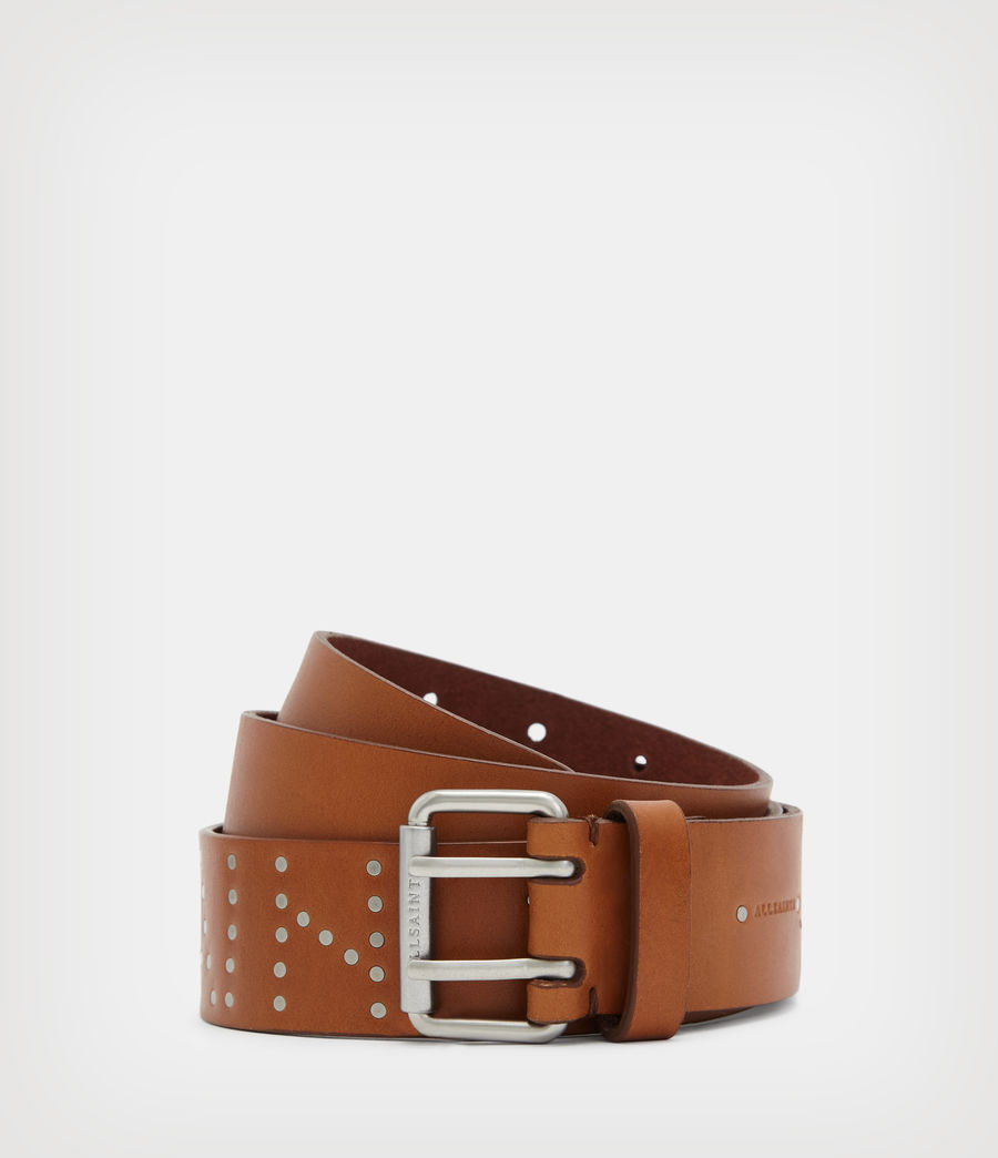 Damen Remi AllSaints Leather Belt (tan) - Image 1