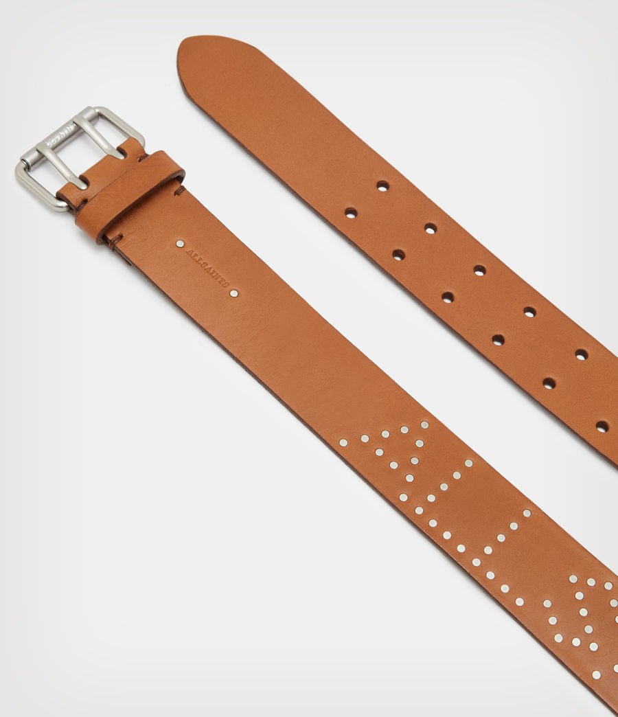 Damen Remi AllSaints Leather Belt (tan) - Image 3