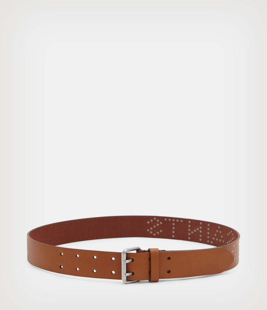 Damen Remi AllSaints Leather Belt (tan) - Image 6