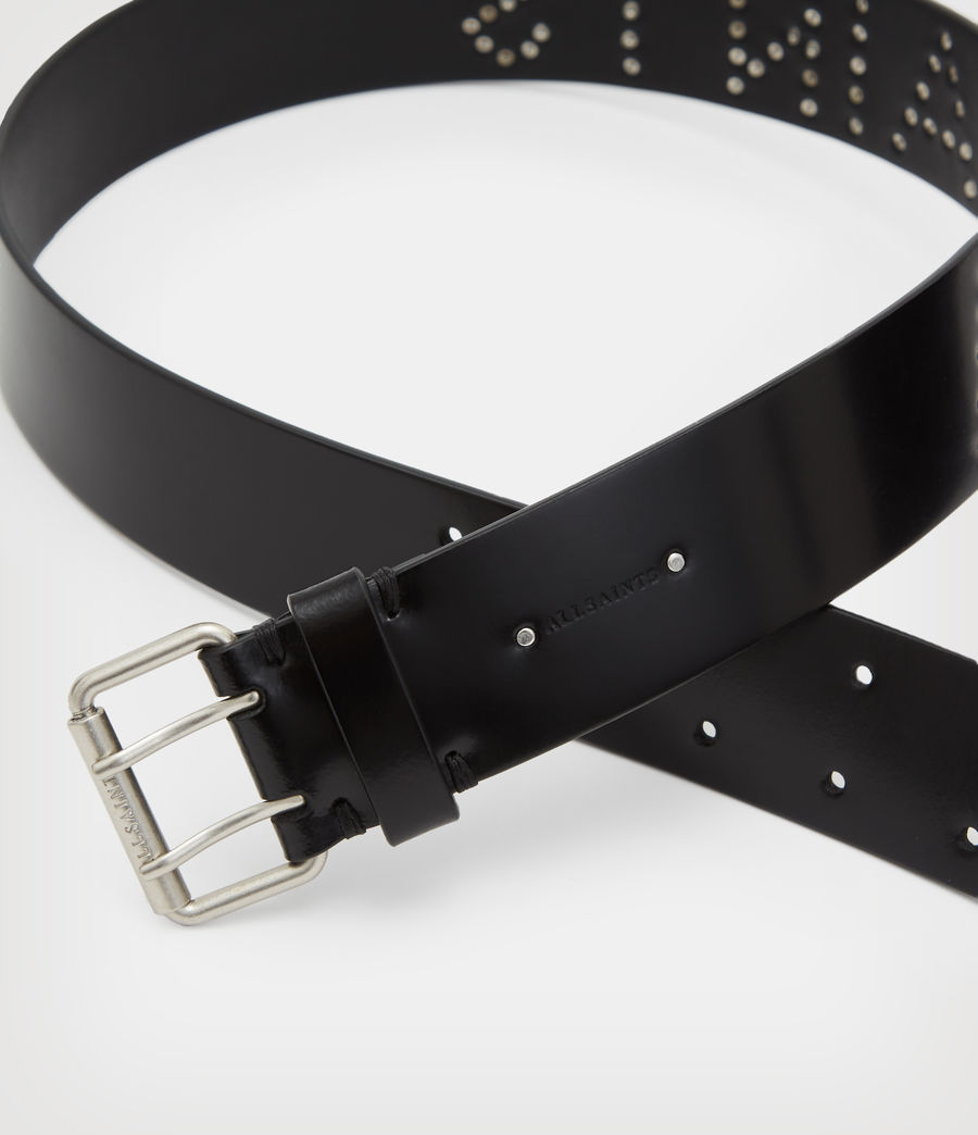 Women's Remi Leather Patent AllSaints Belt (black) - Image 5