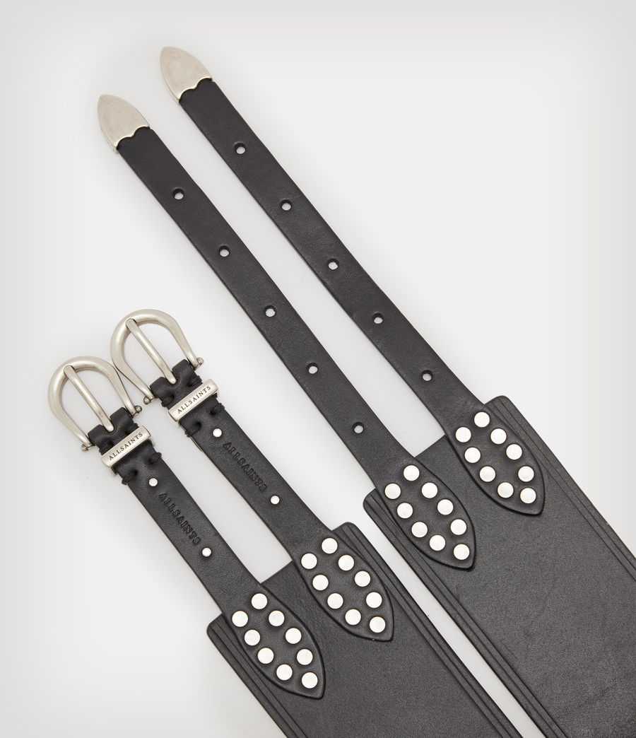 Femmes Ariel Leather Belt (black) - Image 2