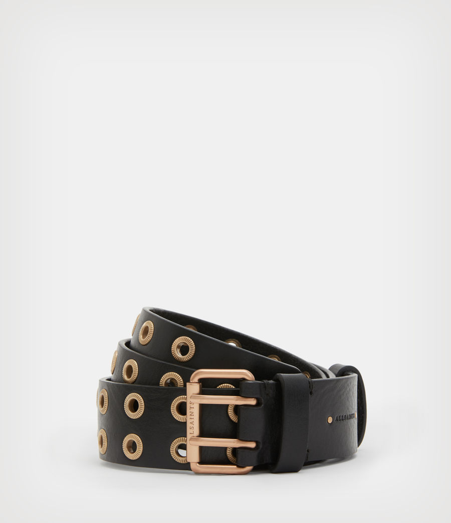 Women's Abigail Leather Belt (black) - Image 1