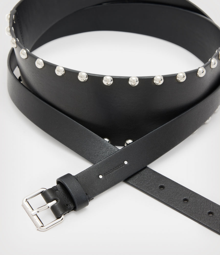 Women's Alcor Leather Belt (black) - Image 3