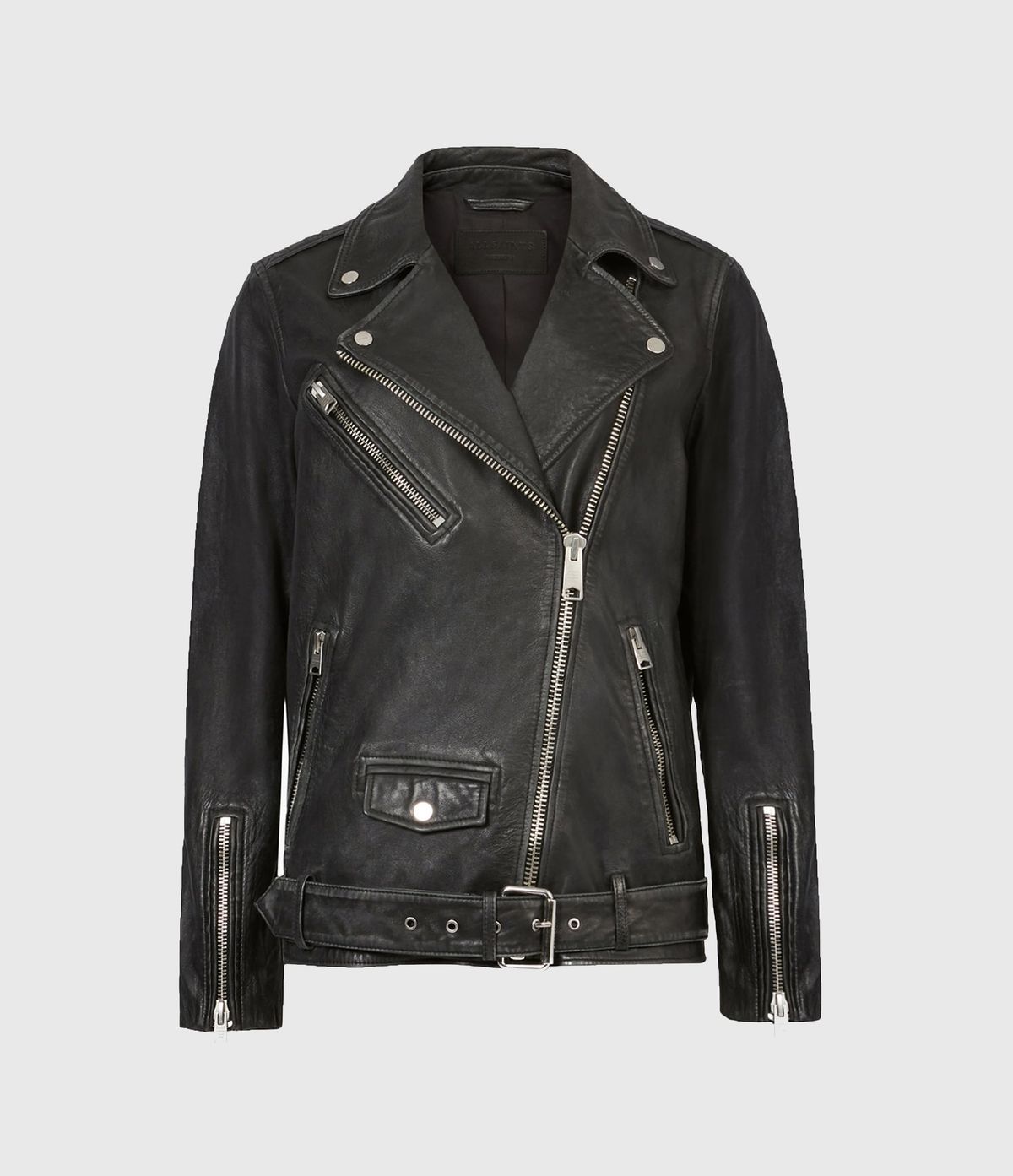Women's Billie Leather Jacket - Hover for Measurements