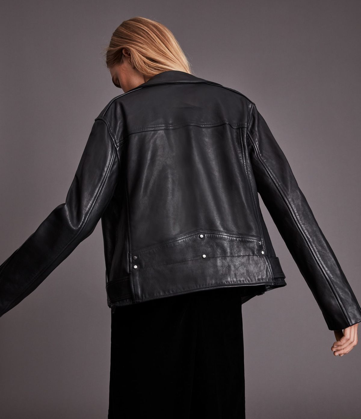 Women's Luna Leather Jacket - Side View