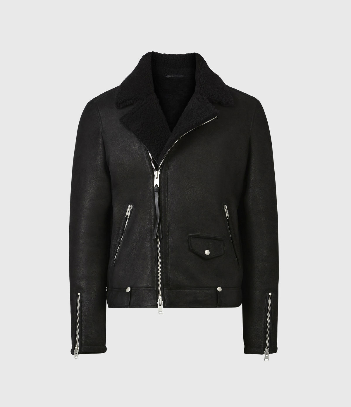 Men's Miles Leather Jacket - Hover for Measurements