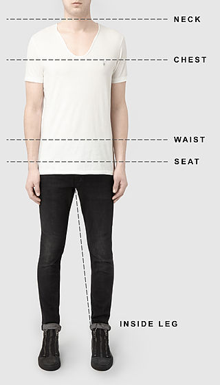 Mens clothing size guide