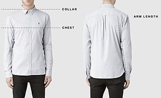 Men's shirts size guide